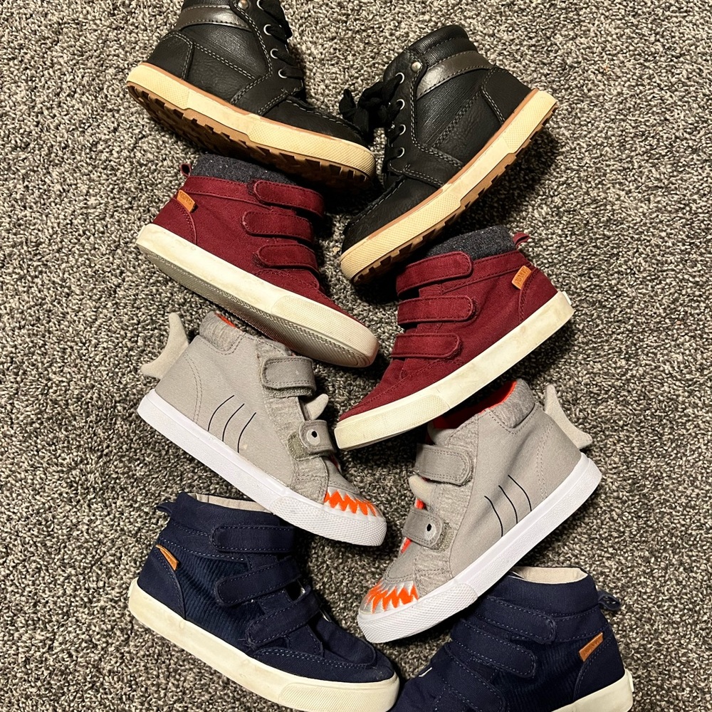 Boys high top sneaker bundle